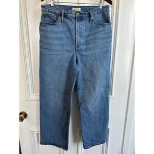 Madewell Perfect Vintage Wide Leg Crop Jeans Size 32 Tall